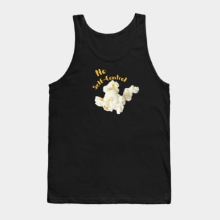 Popcorn Image with saying "No self-control" Tank Top